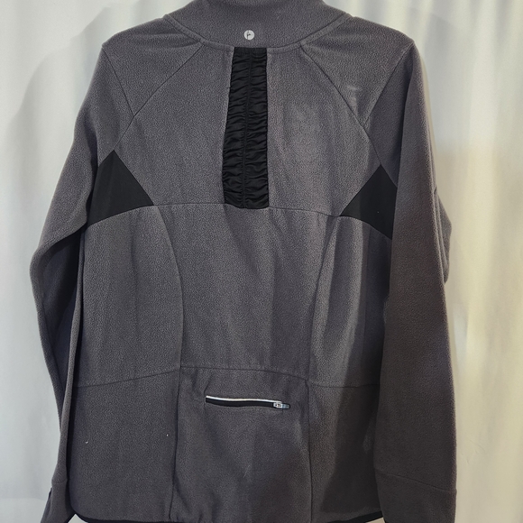 90 Degree By Reflex Men's Charcoal Zip-Up Sweater - Picture 4 of 5